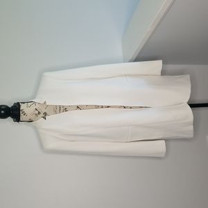 Peace of cloth white open jacket size 2